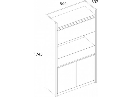 Шкаф 3D1SN, JAZZ, цвет Каштан найроби/Оникс