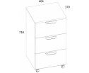 MODERN, Тумба выкатная 3S. Цвет ПЕРСИДСКИЙ ЖЕМЧУГ