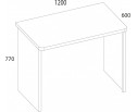 MODERN, Стол письменный 120. Цвет ПЕРСИДСКИЙ ЖЕМЧУГ