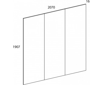 MODERN, Панель стеновая 207 Н. Цвет ДУБ НАВАРРА