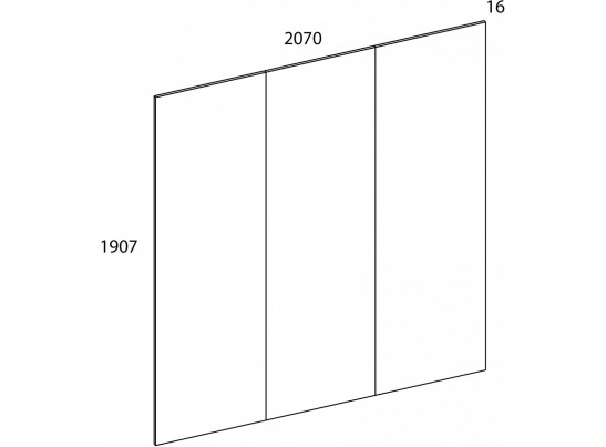 MODERN, Панель стеновая 207 Н. Цвет ДУБ НАВАРРА