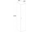 MODERN, Шкаф 1DG Z. Цвет ПЕРСИДСКИЙ ЖЕМЧУГ