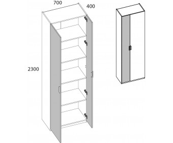 MODERN, Шкаф 2D/70. Цвет ПЕРСИДСКИЙ ЖЕМЧУГ