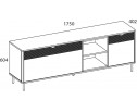 SIMPLE, Тумба RTV 2D1S2N. Цвет БЕЛЫЙ / МОНТЕ / ДЖЕЛАТО