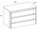 SIMPLE, Комплект ящиков 3S. Цвет БЕЛЫЙ