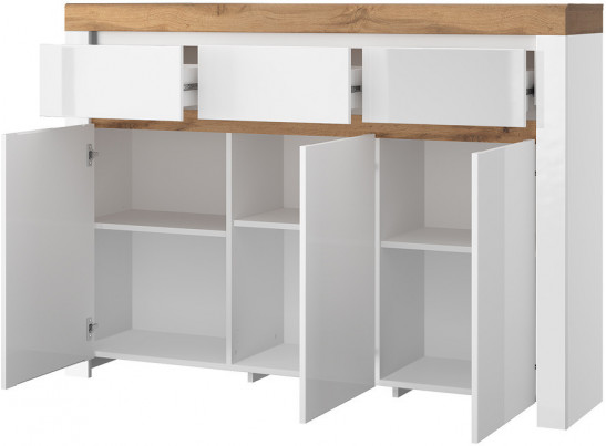 Тумба 3D3S, TAURUS, цвет белый\дуб вотан
