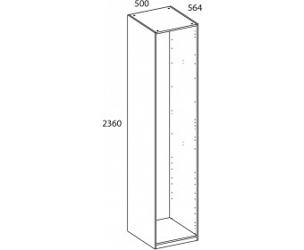 TETRA Корпус шкафа 50/236/56. Цвет ПЕРСИДСКИЙ ЖЕМЧУГ