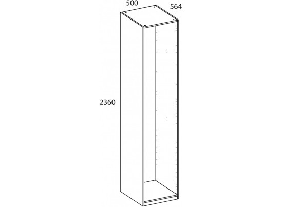 TETRA Корпус шкафа 50/236/56. Цвет ПЕРСИДСКИЙ ЖЕМЧУГ
