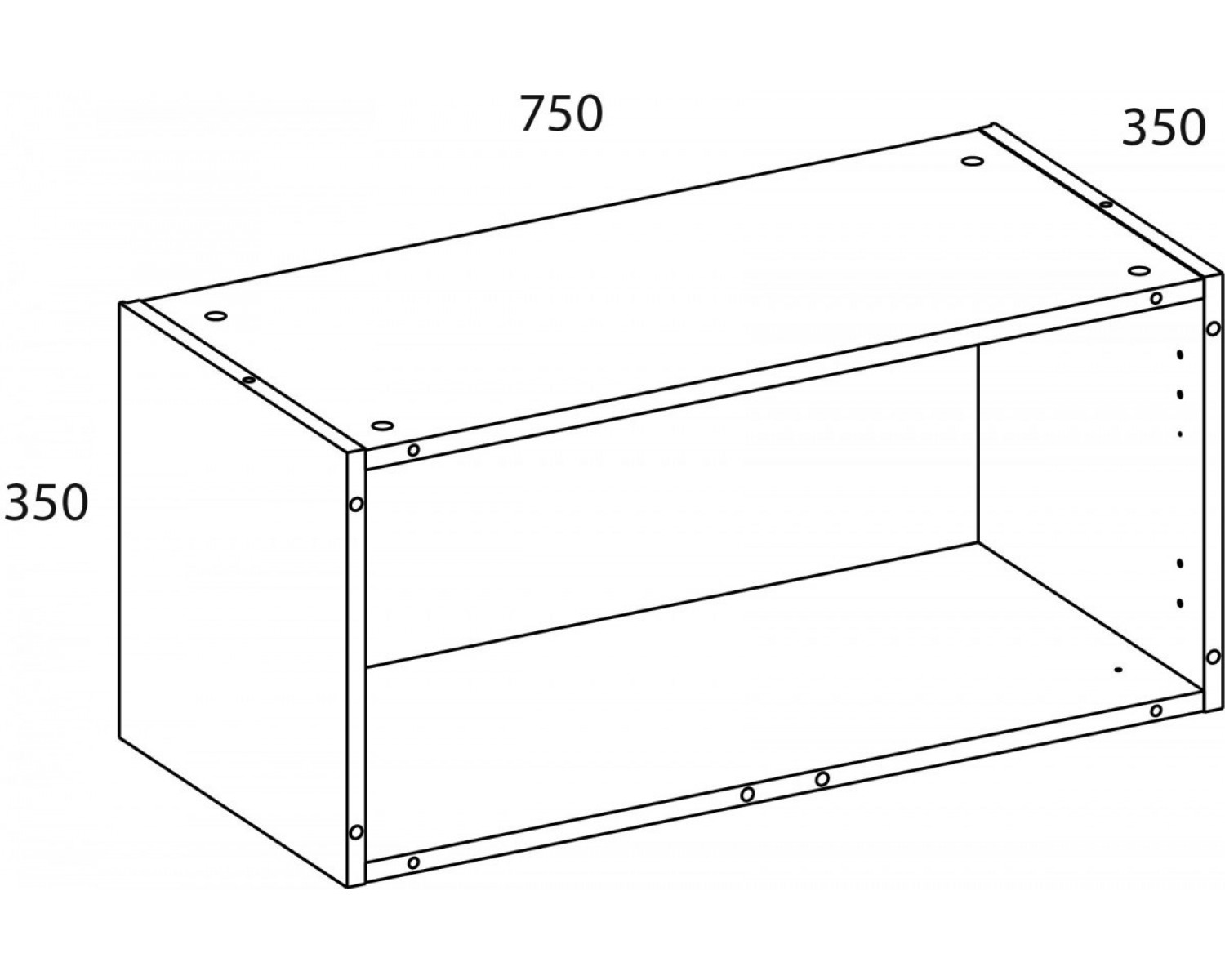 TETRA Корпус антресоли 75/35. Цвет ПЕРСИДСКИЙ ЖЕМЧУГ