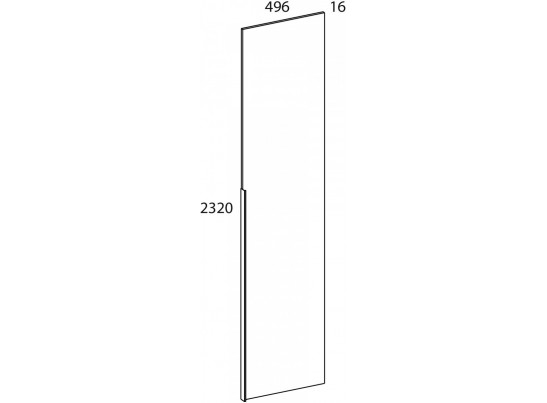 TETRA Дверь 50/232 GLD. Цвет ПЕРСИДСКИЙ ЖЕМЧУГ