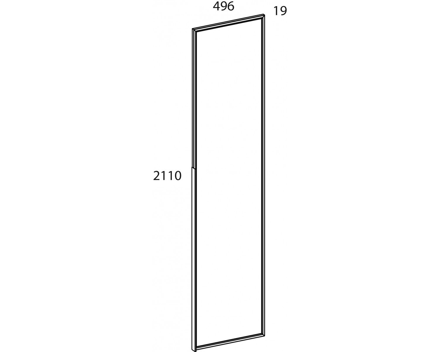 TETRA Дверь 50/211 FL. Цвет ПЕРСИДСКИЙ ЖЕМЧУГ