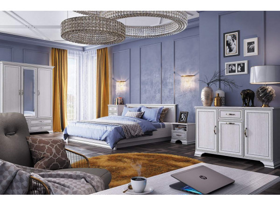 Кровать 160 с подъемником, TIFFANY, цвет вудлайн кремовый