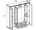 Шкаф 4D2S Тиффани