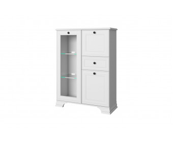 TIFFANY, Тумба 1V2D1S (Белый)