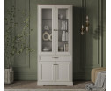 TOSCANA NEW, Шкаф с витриной 2V2D1S. Цвет ПЕРСИДСКИЙ ЖЕМЧУГ/КАНЬОН