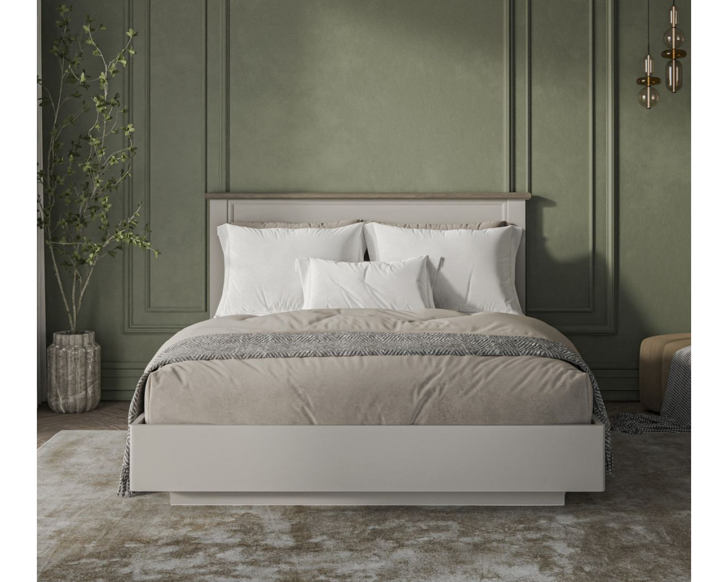 TOSCANA NEW, Кровать 160 с подъемником. Цвет ПЕРСИДСКИЙ ЖЕМЧУГ/КАНЬОН