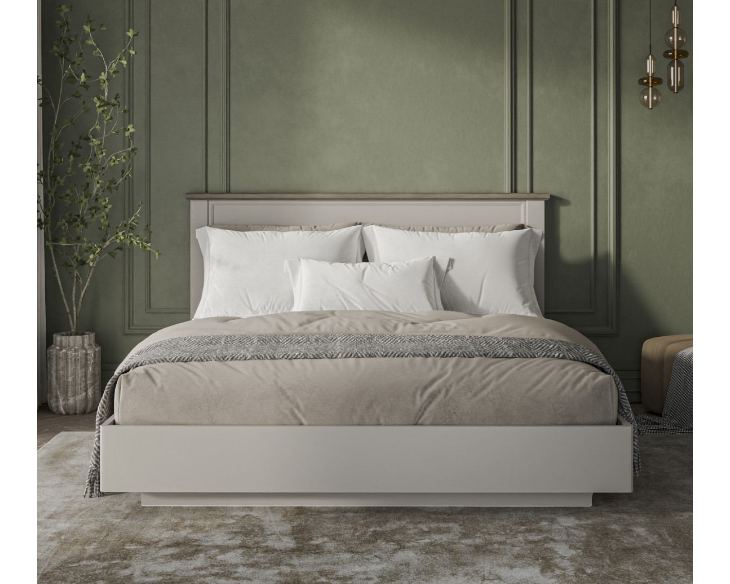 TOSCANA NEW, Кровать 180 с подъемником. Цвет ПЕРСИДСКИЙ ЖЕМЧУГ/КАНЬОН
