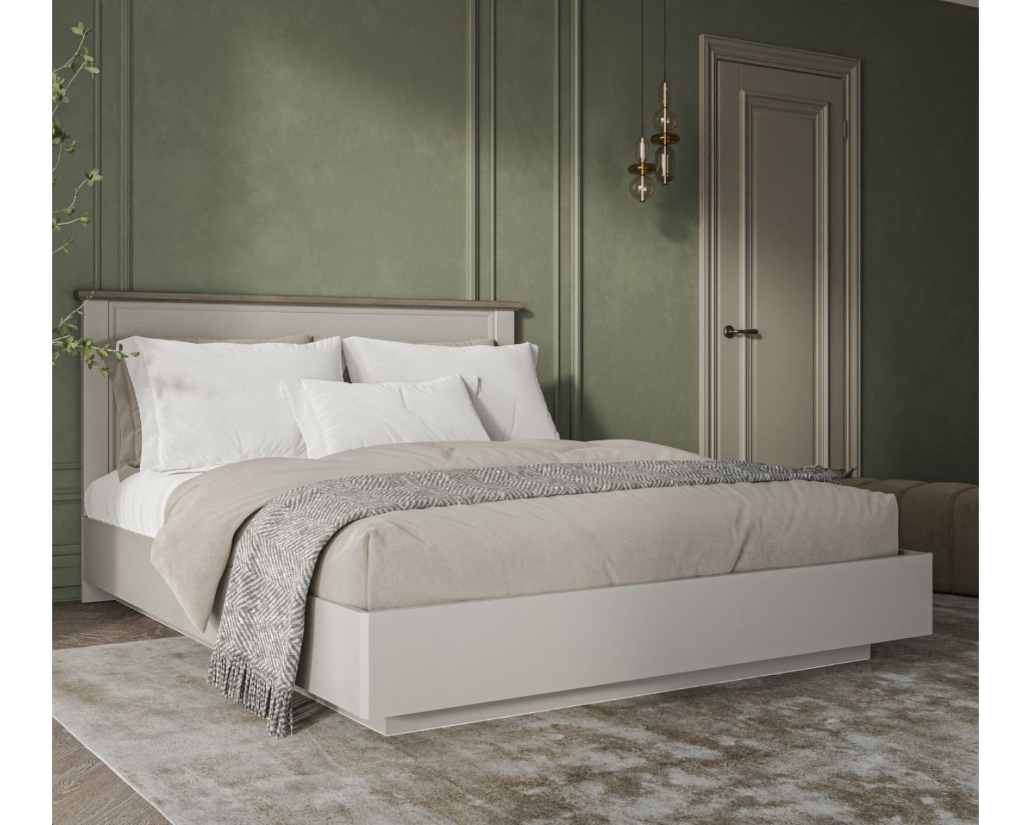 TOSCANA NEW, Кровать 180 с подъемником. Цвет ПЕРСИДСКИЙ ЖЕМЧУГ/КАНЬОН