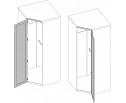 VALENCIA, Шкаф угловой 1DZ. Цвет СЕРЫЙ