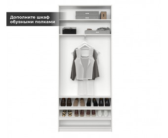 Корпус шкафа Моби белый REG2D/100