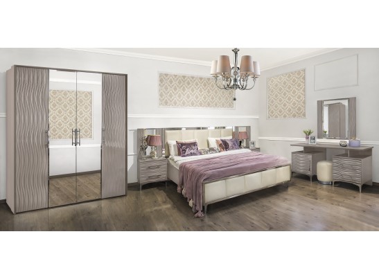 Кровать 180X200 Гравита, серый камень глянец