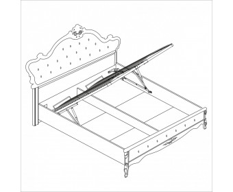 Кровать Мишель 180x200 см белый матовый