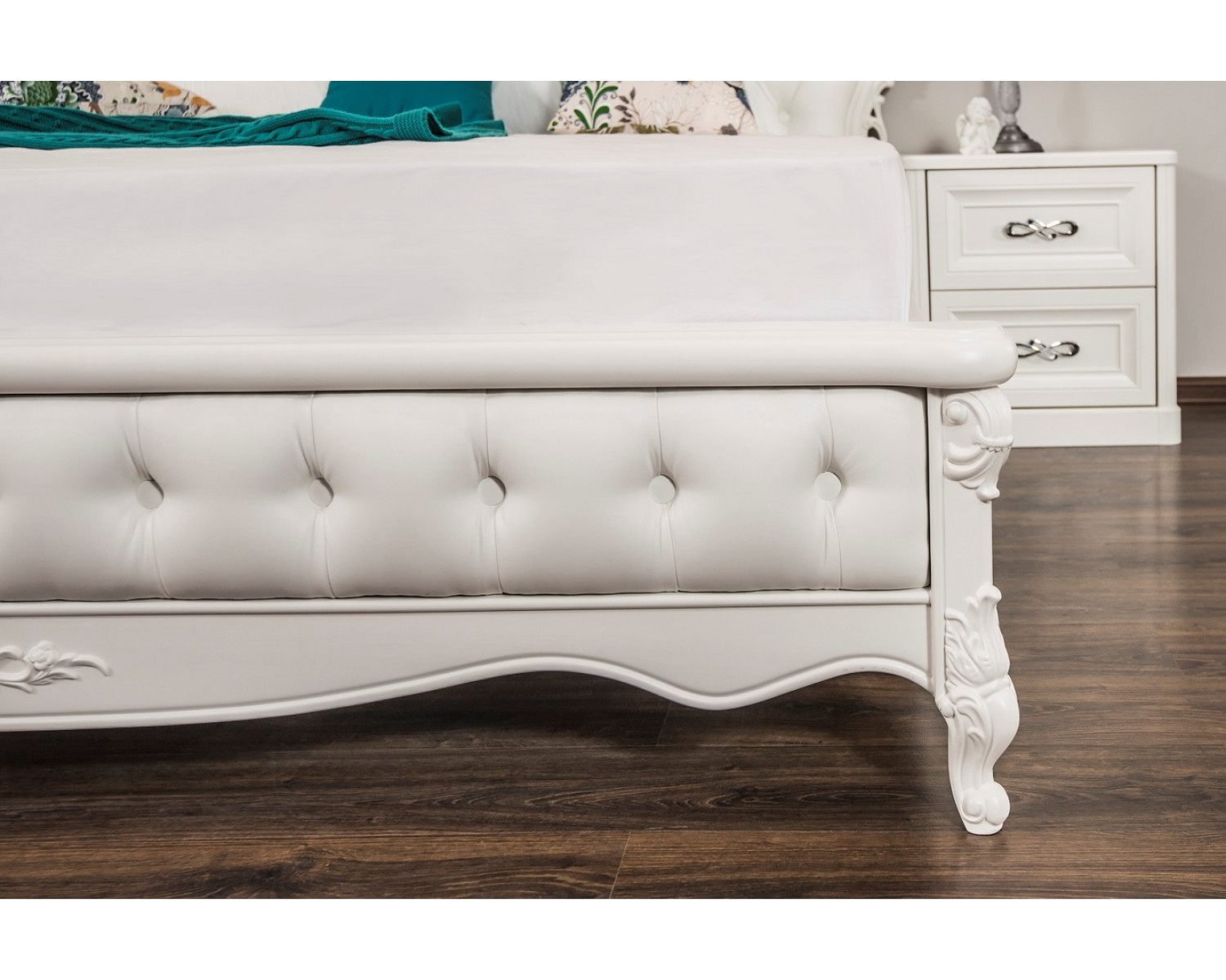 Кровать Мишель 180x200 см белый матовый