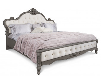 Кровать Мишель Лайт 160x200 см серый камень
