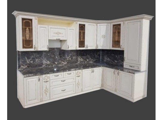 Кухня Афина 10 (3,15*1,5 м) крем 