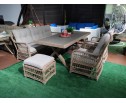 Обеденный комплект ALBERT из искусственного ротанга