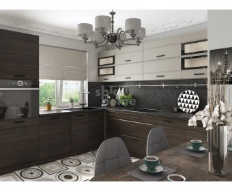 Кухня "Канзас" 2600*2800 (возможный вариант комплектации)