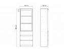 Стеллаж Мадера М600 лдсп белый