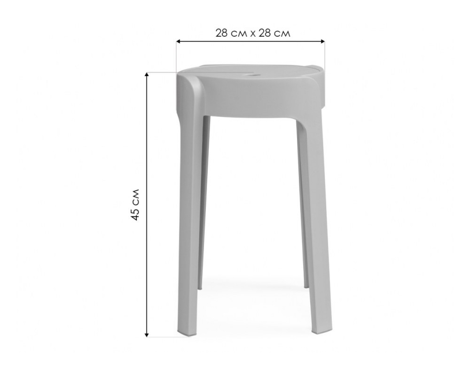 Табурет Bovel white