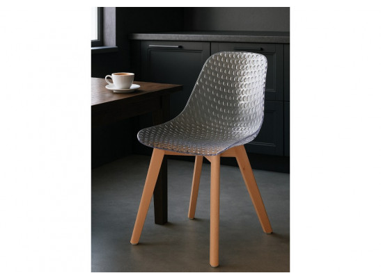 Пластиковый стул Vart clear / wood