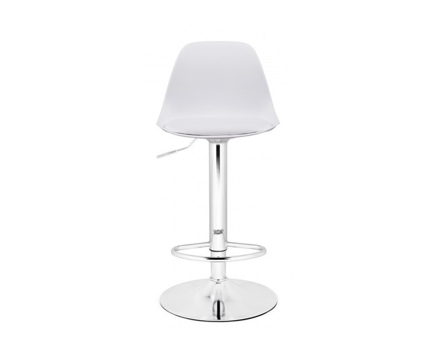 Барный стул Soft white / chrome