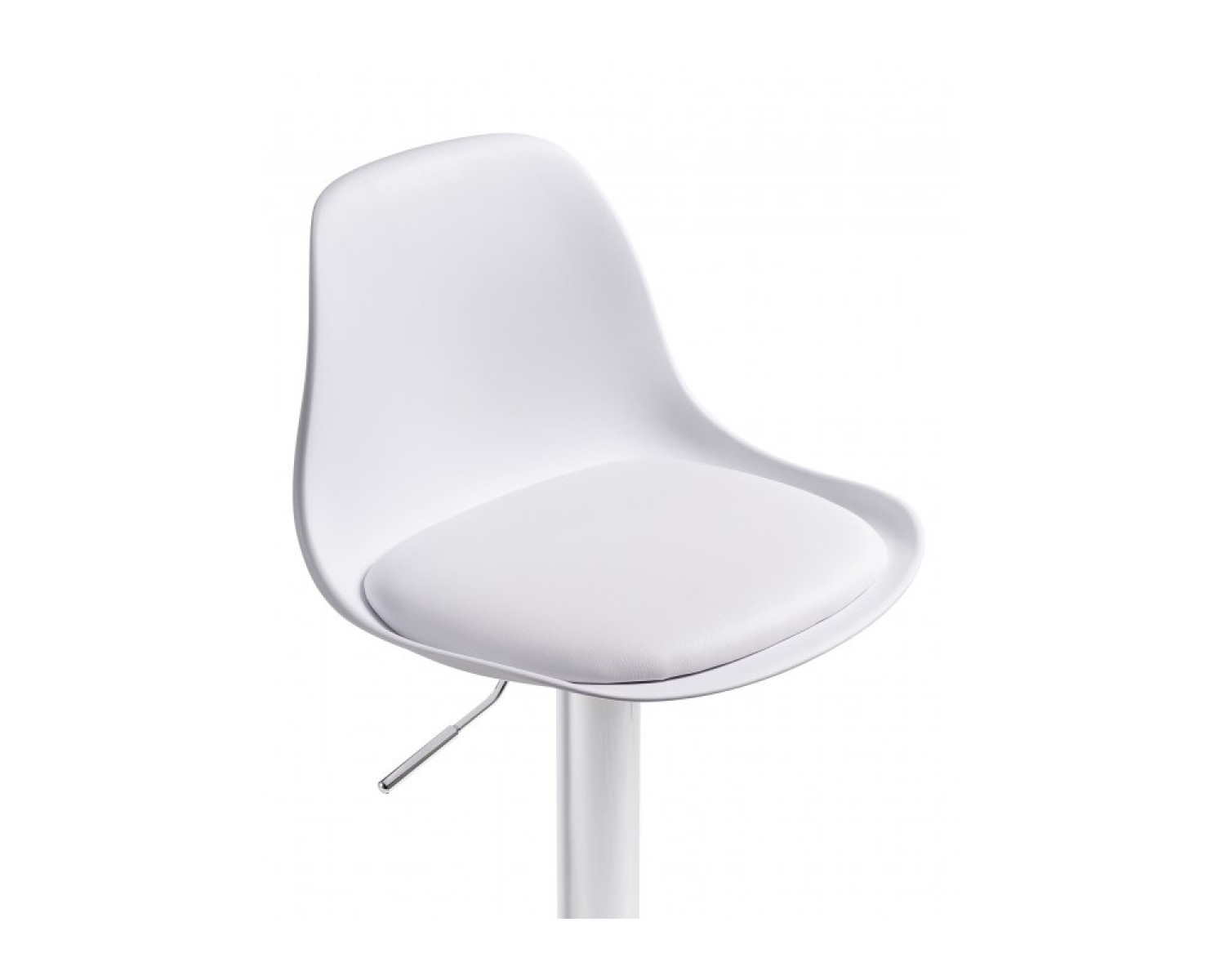 Барный стул Soft white / chrome