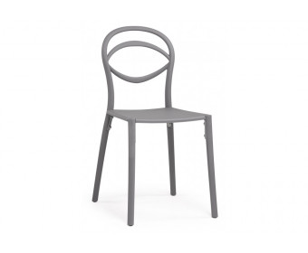 Пластиковый стул Simple gray