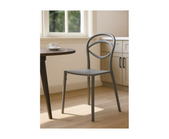 Пластиковый стул Simple gray