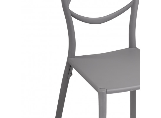 Пластиковый стул Simple gray