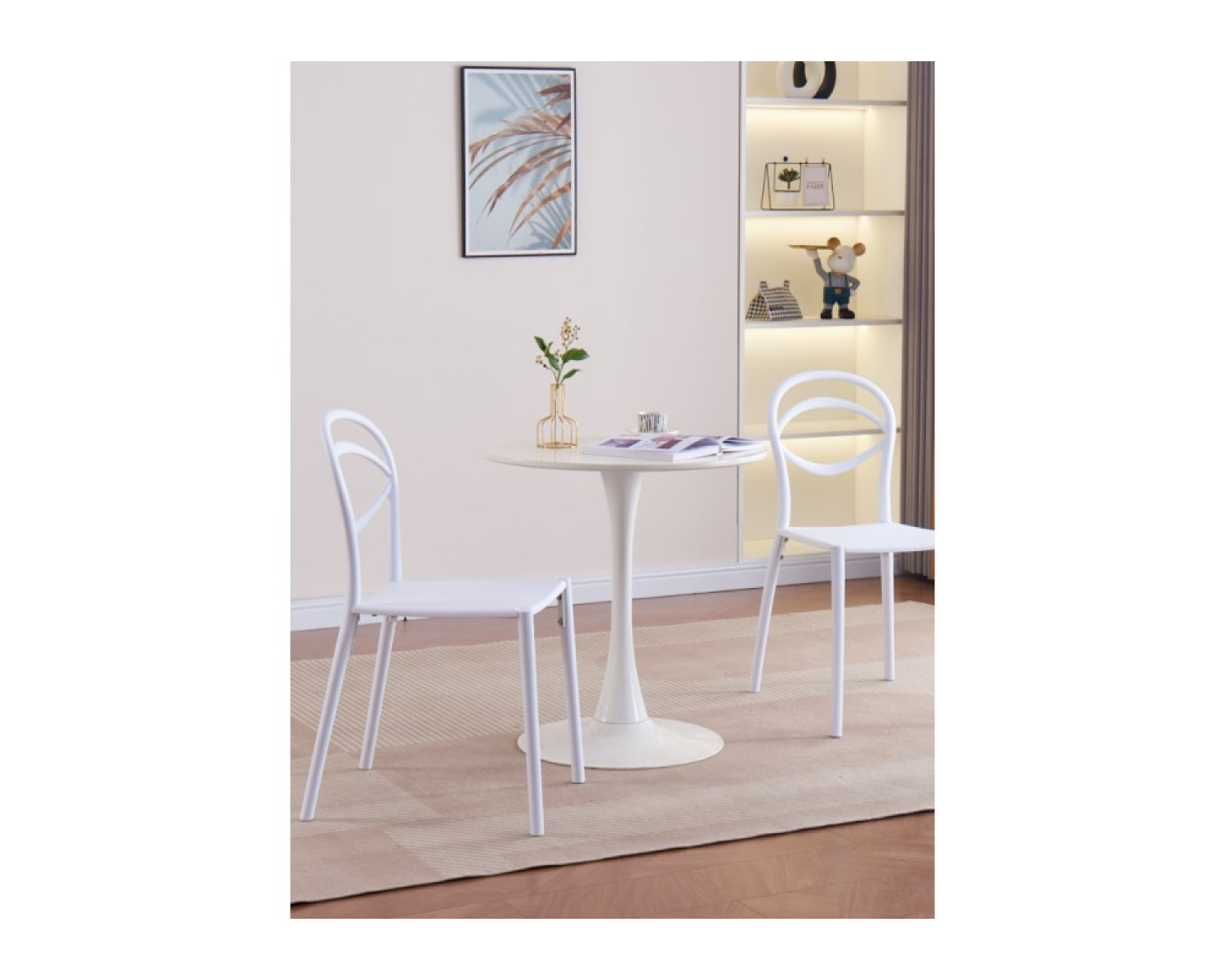 Пластиковый стул Simple white
