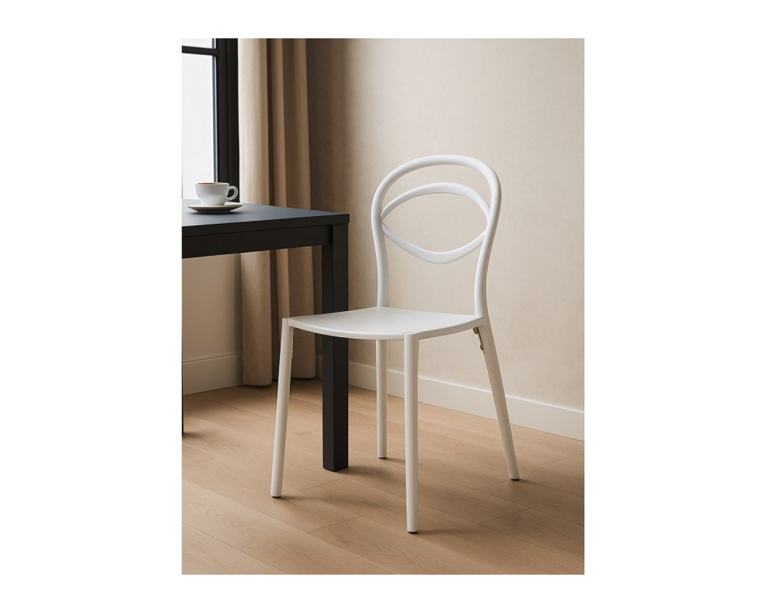 Пластиковый стул Simple white