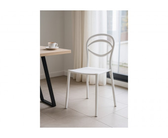 Пластиковый стул Simple white