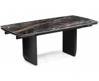 Керамический стол Маре 200(260)х100х77 neodom titanium lawa nero / черный
