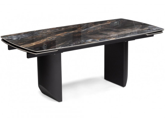 Керамический стол Маре 200(260)х100х77 neodom titanium lawa nero / черный