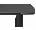 Керамический стол Готланд 180(240)х90х79 ink gray / черный