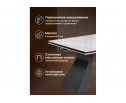 Керамический стол Денхольм 240(290)х100х75 rystal onyx bianco / черный