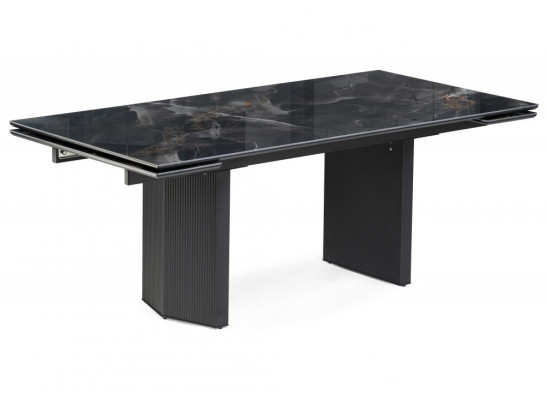 Керамический стол Монерон 200(260)х100х77 black paradise polished / черный