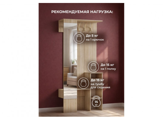 Готовая прихожая Рогес сонома