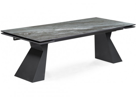 Керамический стол Денхольм 240(300)х100х75 mosco nero matt / черный