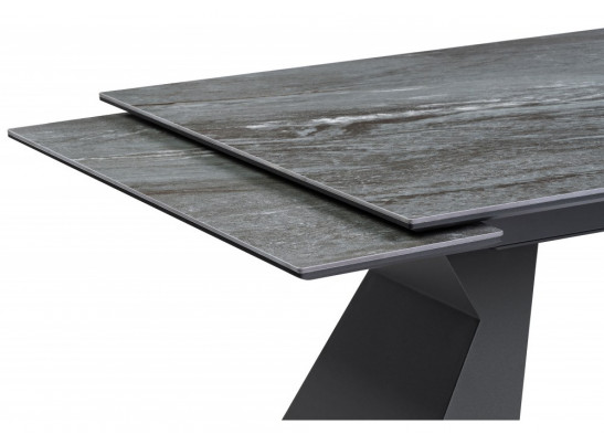 Керамический стол Денхольм 240(300)х100х75 mosco nero matt / черный